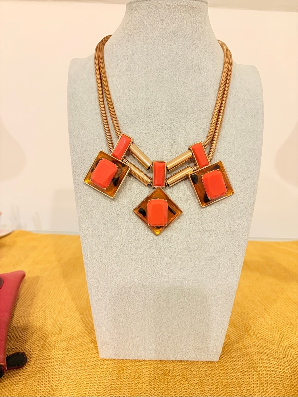 MIKA signed vintage statement necklace